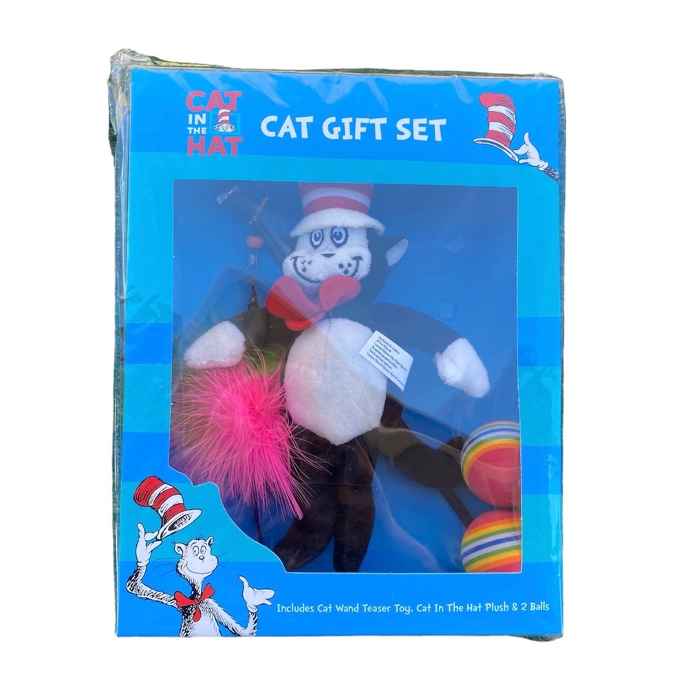 Dr. Seuss Cat In The Hat Pet Cat Toy Gift Set